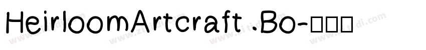 HeirloomArtcraft Bo字体转换